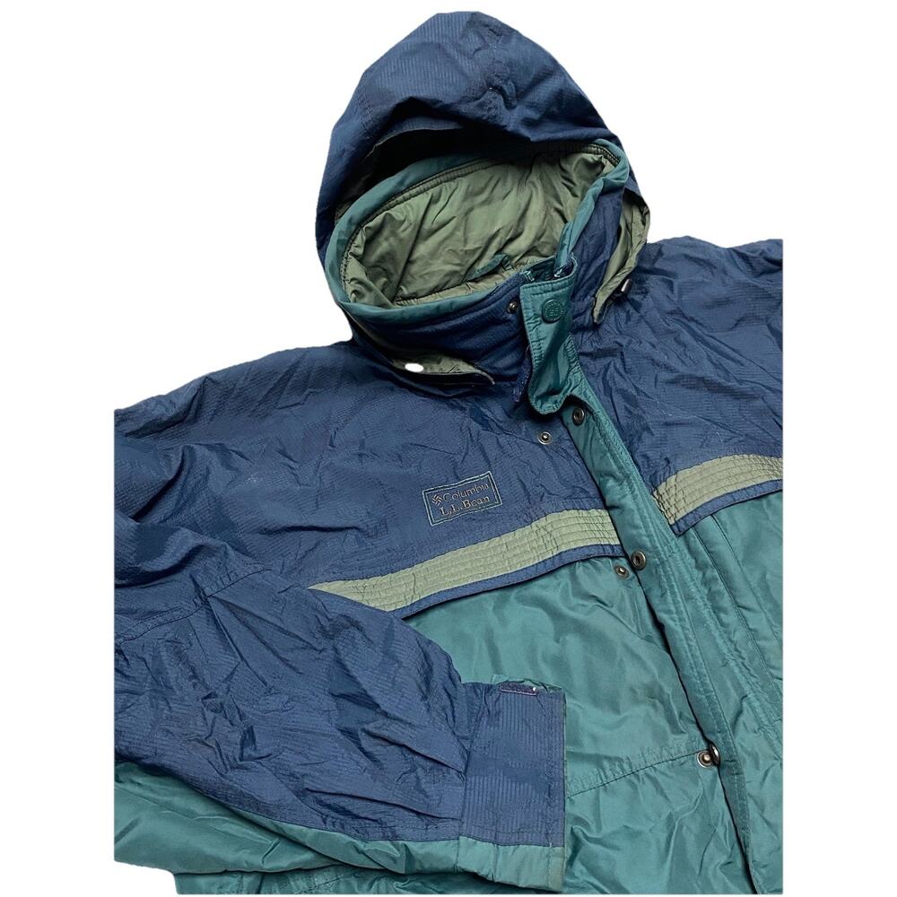 VINTAGE Men’s LL Bean Columbia Coat Size XL Jacket Adult With Hood!